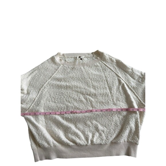 Free People Women's Found My Friend Pullover Sweater Cream Boho Top Boucle Sz M - Picture 10 of 10